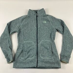 The North Face Women's Blue Gray Sweater Fleece Jacket